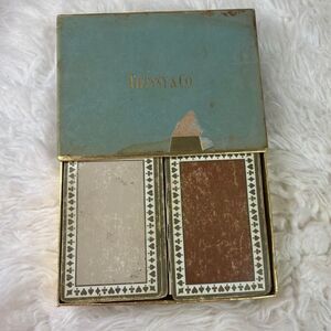 Tiffany & Co Vintage Playing Cards With Original Box 1950’s -Flaws READ